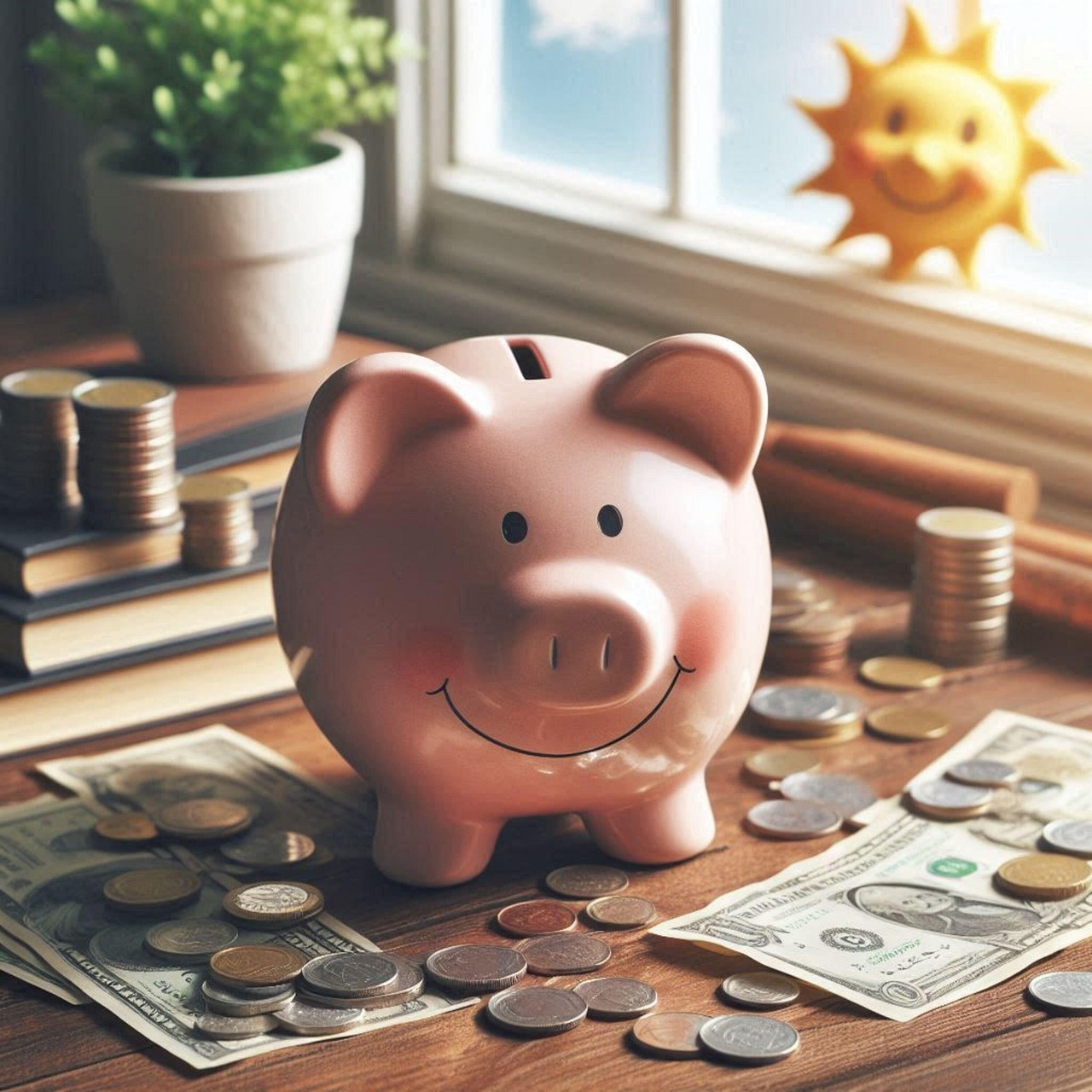 ai generated, saving, finance, piggy bank, money, coins, accounting, budget, economy, income, bank-9010157.jpg